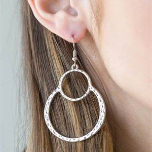 Silver Circle Earrings
